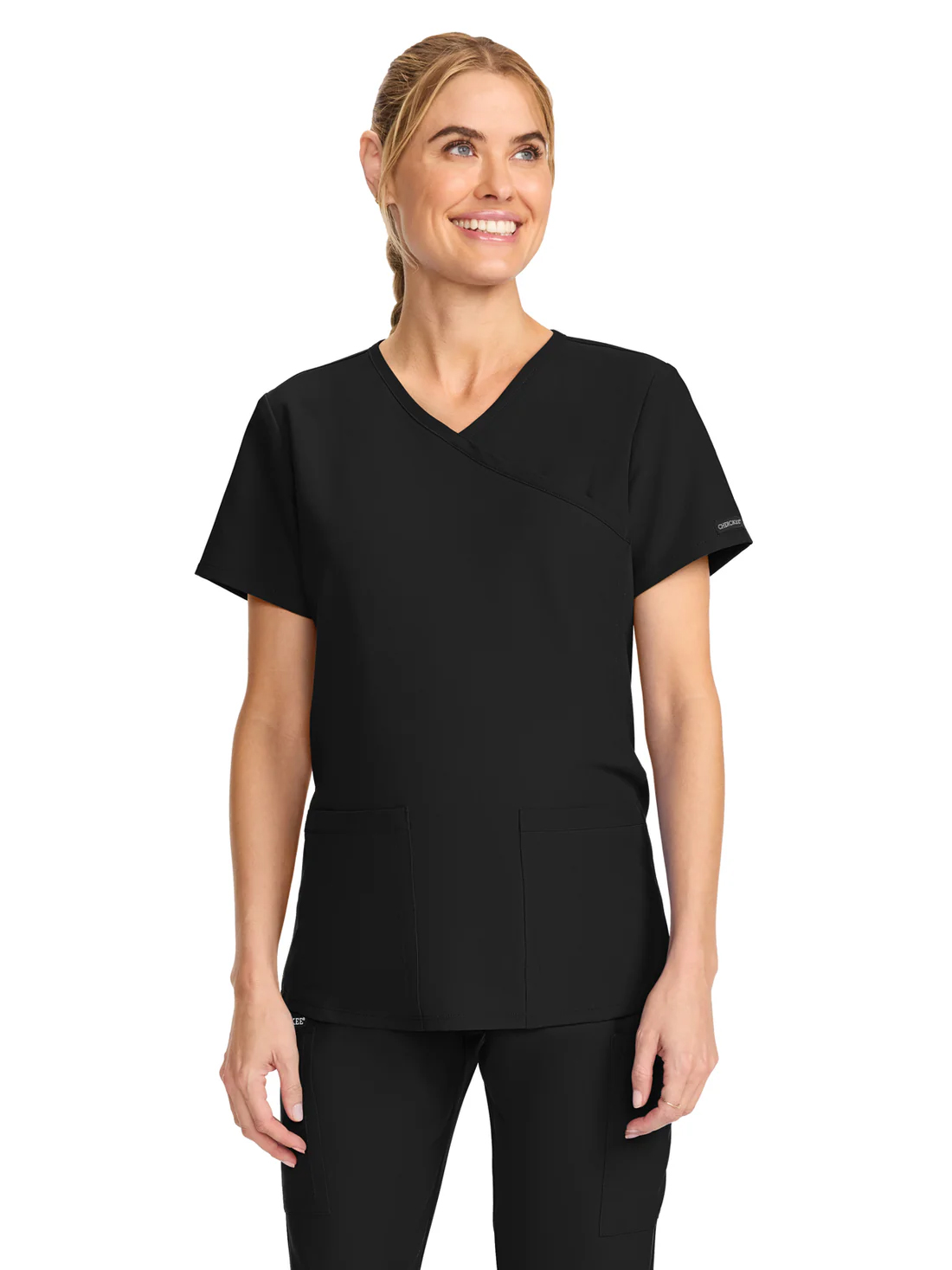 Cherokee Workwear Originals Ultra Women's 2-Pocket Maternity V-Neck Top CK701A